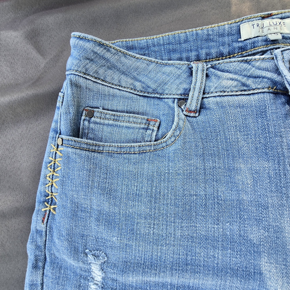 Tru Luxe Jeans Blue Flare & Wide Leg 10 A-17 - Picture 4 of 14